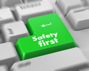 44075850 - safety first concept with red key on computer keyboard